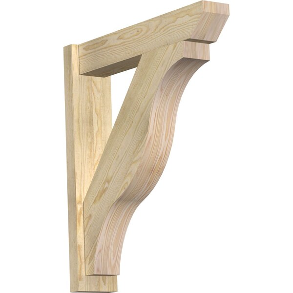 Ekena Millwork Funston Slat Rough Sawn Outlooker, Douglas Fir, 6"W x 28"D x 32"H OUT06X28X32FST06RDF - main